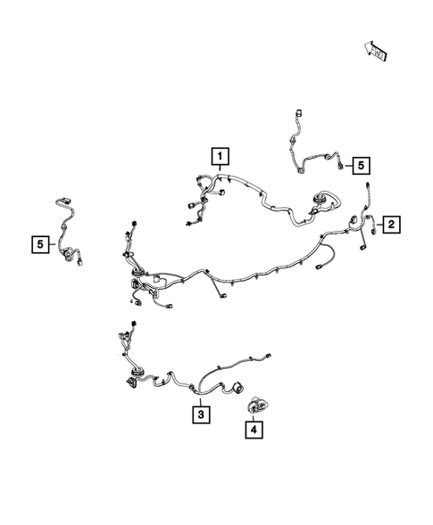 Wiring-Body and Accessories for 2017 Jeep Cherokee #3