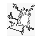 4H0881045J - Body: Seat Back Frame for Audi Image