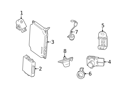 Parking Aid for 2015 Lexus RX350 #0