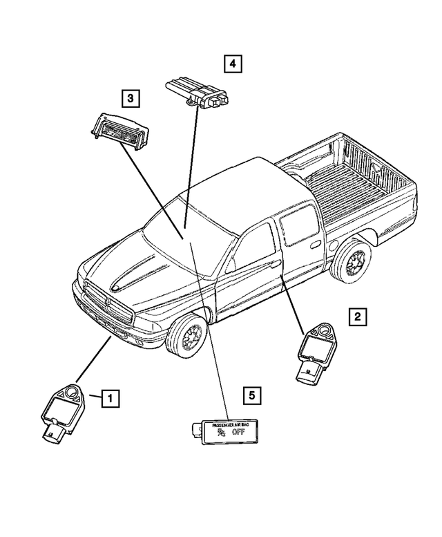 68003814AB - : Occupant Restraint Module for Mopar Image