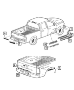 55077672AA - Exterior Ornamentation: Decal for Mopar Image