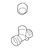 1J0122051AN - Cooling System: Lower Hose for Volkswagen Image