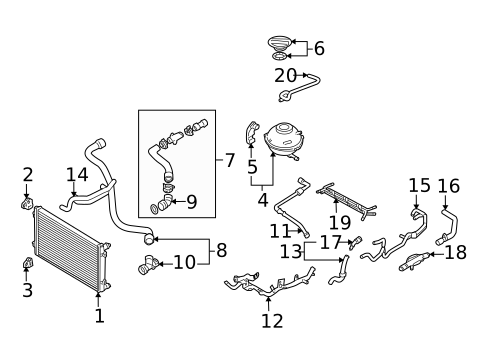 Radiator & Components for 2005 Volkswagen Jetta #0