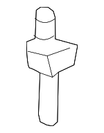 C2C23969 - Body: Lower Duct Fastener for Jaguar Image