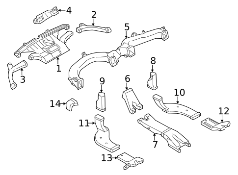 Ducts for 2011 Nissan Murano #1