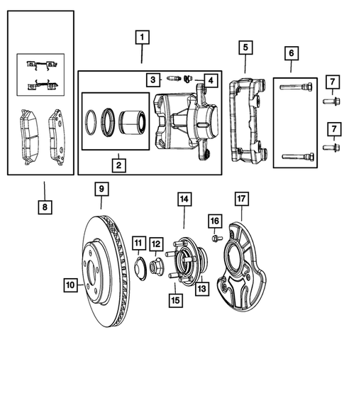 Front Brakes for 2017 Dodge Challenger #2
