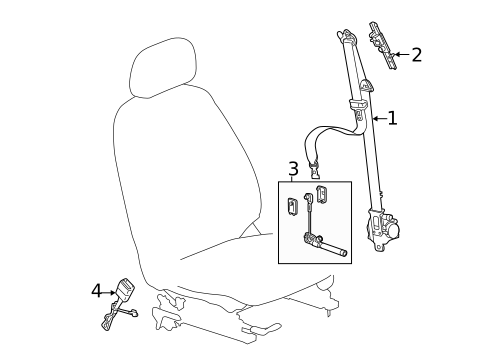 Front Seat Belts for 2022 Chevrolet Blazer #0