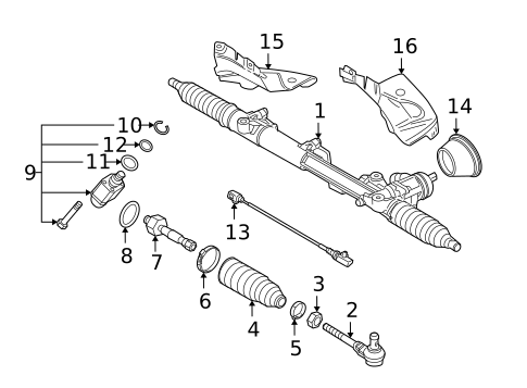 Steering Gear & Linkage for 2009 Audi S4 #0