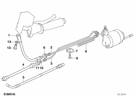 Brake Lines for 1991 BMW-Motorrad K 100 LT #2
