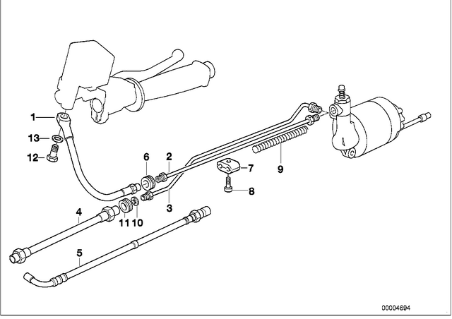 34321457878 - : Brake Pipe for BMW-Motorrad Image
