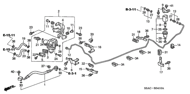 Fuel Pipe (3) for 2005 Honda Civic #0