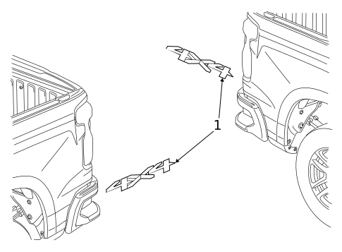 Stripe Tape for 2023 Chevrolet Silverado 1500 #2
