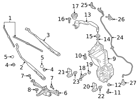 Wiper & Washer Components for 2017 Volvo S60 Cross Country #2