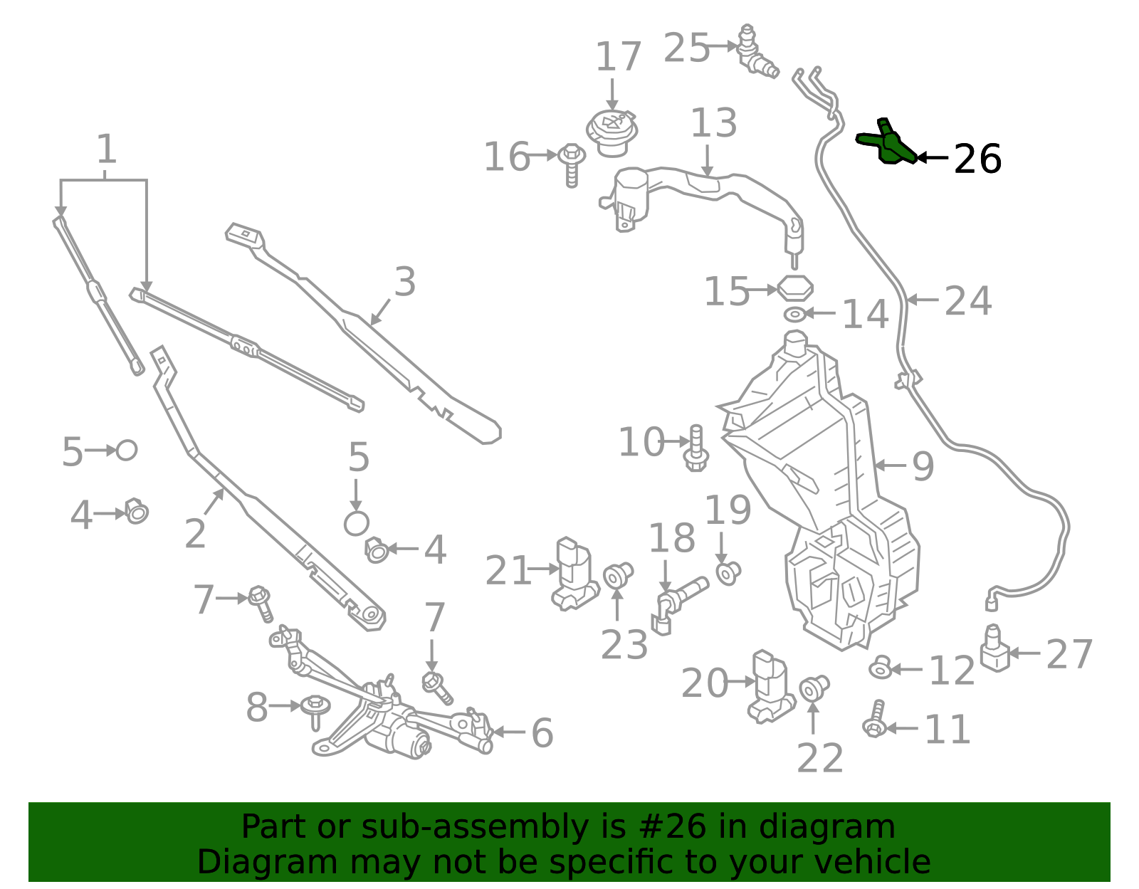 Headlight Washer Hose Connector 32328261 | Truck Part Center