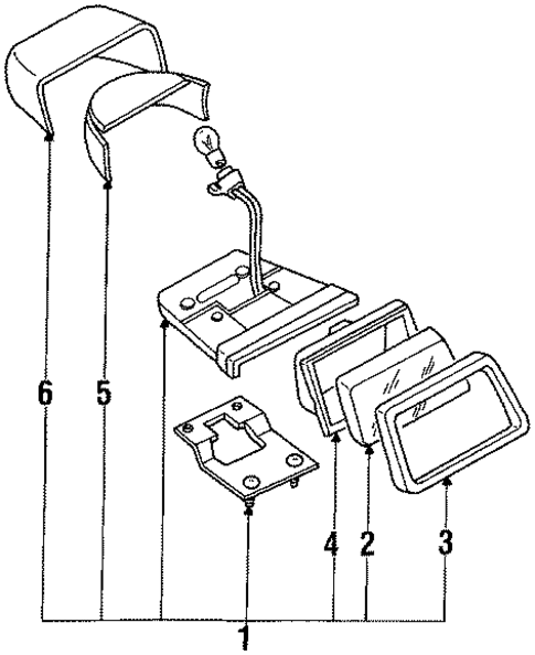 High Mount Lamps for 1993 Subaru Loyale #0