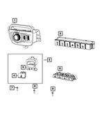 68709942AA - Electrical: Headlamp Switch for Jeep: Grand Cherokee Image