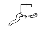 3C0122073EJ - Cooling System: Hose for Volkswagen: CC, Passat Image