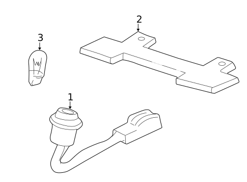 High Mounted Stop Lamp for 1998 Honda Civic #0