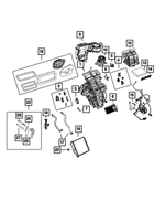 68440394AA - Air Conditioners and Heaters: Housing Clip for Mopar Image