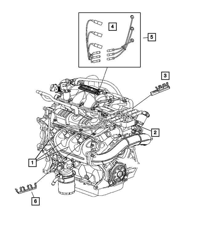 4686737AA - Electrical: Ignition Cable for Mopar Image