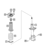 68252569AB - : Rear Coil Spring, Right Rear for Mopar Image