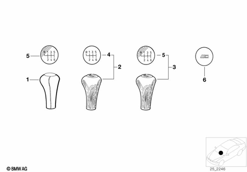 Gearshift Knobs / Coverings / Plaques for 1993 BMW 540i #0
