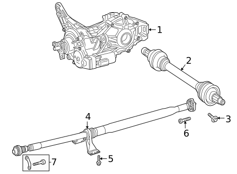 Axle & Differential for 2021 Mercedes-Benz A 35 AMG&reg; #0