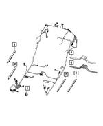 68217695AA - Electrical: Wiring Trough for Dodge: Durango | Jeep: Grand Cherokee, Grand Cherokee WK Image