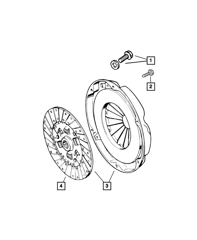 52107834AB - Clutch: Clutch Disc for Mopar Image