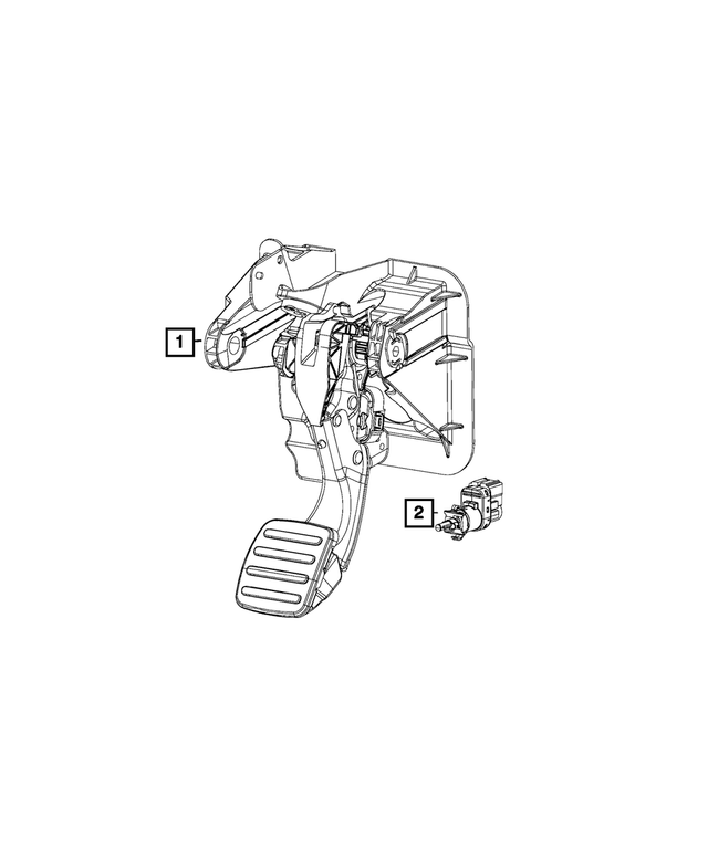 5171644AC - Electrical: Brake Pedal for Mopar Image
