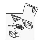 76200S02A15 - : Mirror Assembly for Honda: Civic Image