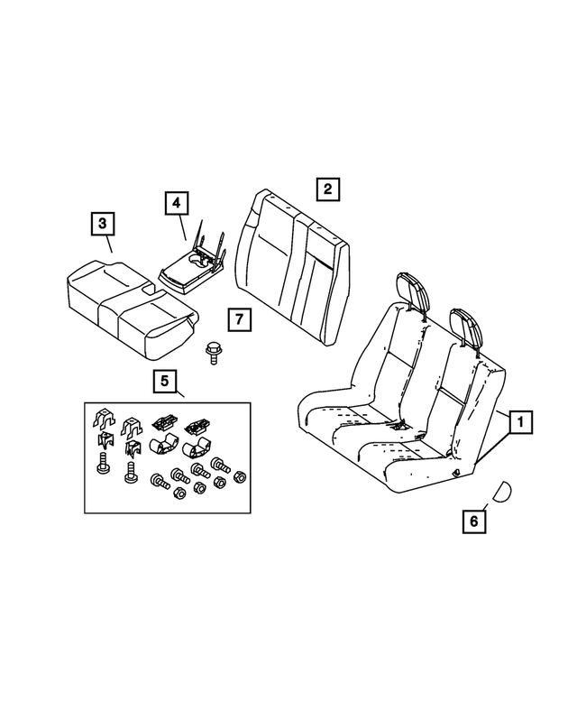 1MY191F7AA - Interior Trim: Front Seat Complete for Mopar Image