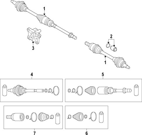Axle Shafts & Joints for 2016 Mazda CX-9 #0