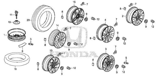 Wheel Disk (KA/KL) for 2016 Honda Accord #0