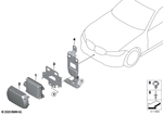 66315A81716 - Distance Systems, Cruise Control: Front Radar Sensor, Long Range for BMW Image