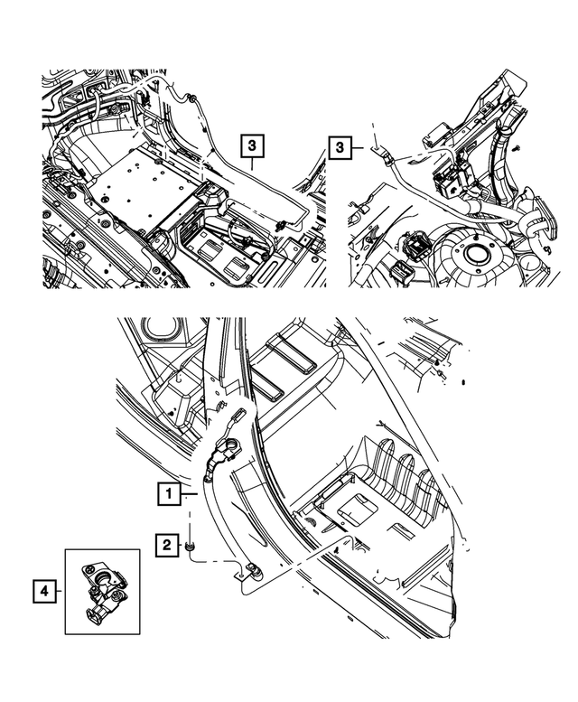 68039567AJ - : Battery Positive Wiring for Mopar Image