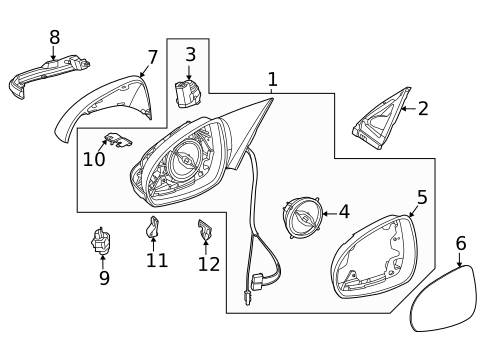 Outside Mirrors for 2025 Mercedes-Benz C43 AMG #1