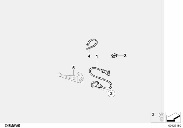 34522333484 - Brakes: Rotational-Speed Sensor, Abs -  for BMW-Motorrad Image