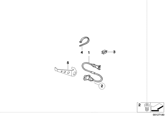 34522333484 - Brakes: Rotational-Speed Sensor, Abs -  for BMW-Motorrad Image