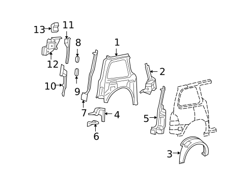 Inner Structure for 2005 Ford Freestar #0