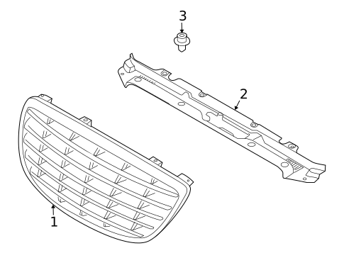 Grille & Components for 2008 Kia Amanti #0