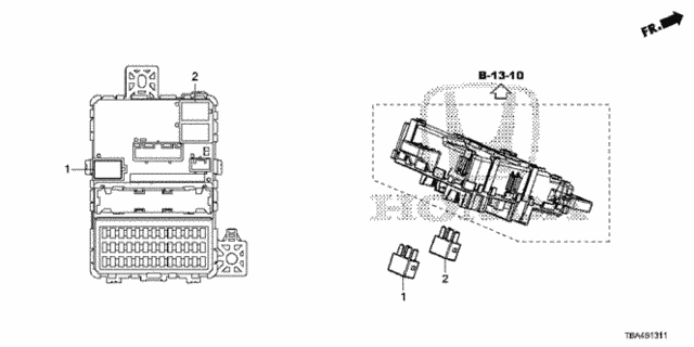 Control Unit (Cabin) (2) for 2016 Honda Civic #0