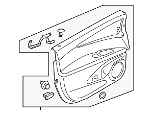 FA1Z7823942AK - : Door Trim Panel for Lincoln: Nautilus Image