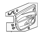 FA1Z7823942AK - Body: Door Trim Panel for Lincoln: Nautilus Image