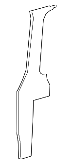 90669204029051 - Body: Center Pillar Trim for MB Vans Image
