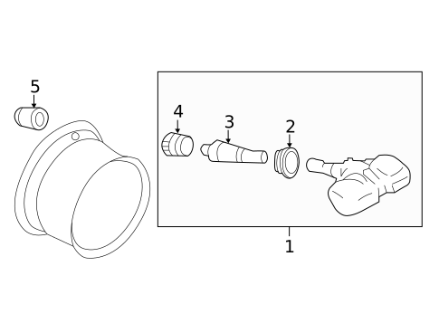 Tire Pressure Monitor Components for 2011 Nissan LEAF #0