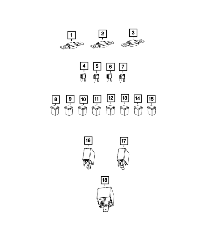 68100732AB - Electrical: Circuit Breaker for Mopar Image