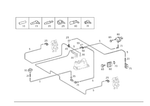 1581435 - Vacuum System/Hydraulic System: Piping for Mercedes-Benz: 180C, 190, 190D, 190E, 200, 200D, 220, 220D, 230, 240D, 250C, 260E, 280, 280C, 280CE, 280E, 280S, 280SE, 280SEL, 300CE, 300D, 300E, 300SD, 300SE, 300SEL, 300SL, 300TD, 300TE, 350SL, 380SE, 380SEC, 380SEL, 380SL, 380SLC, 400E, 400SE, 400SEL, 450SE, 450SEL, 450SL, 450SLC, 500E, 500SEC, 500SEL, 500SL, 560SEC, 560SEL, 560SL, 600, 600SEL, 600SL, C220, C230, C240, C280, C32 AMG, C320, C350, C43 AMG, C55 AMG, CL500, CL55 AMG, CLK320, CLK350, CLK430, CLK500, CLK55 AMG, CLK550, CLK63 AMG, E420, E430, S420, S430, S55 AMG, SL320, SL500, SL55 AMG, SL550, SL600, SL63 AMG, SL65 AMG, SLK230, SLK320 Image