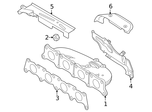 Exhaust Manifold for 2001 Audi TT #0