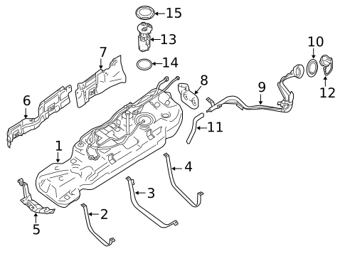 Fuel System Components for 2017 Nissan Pathfinder #0